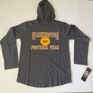 NWT Youth Washington Football Long sleeve hooded T-shirt Size Medium (10/12)